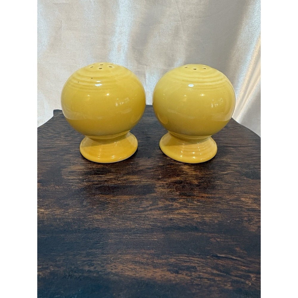 Homer Laughlin Fiesta Sunflower 2 5/8 Inch Salt and Pepper Shaker Set